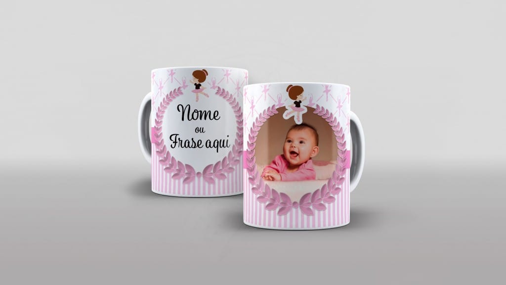 ARTE PARA CANECA BAILARINA COM NOME E FOTO-531