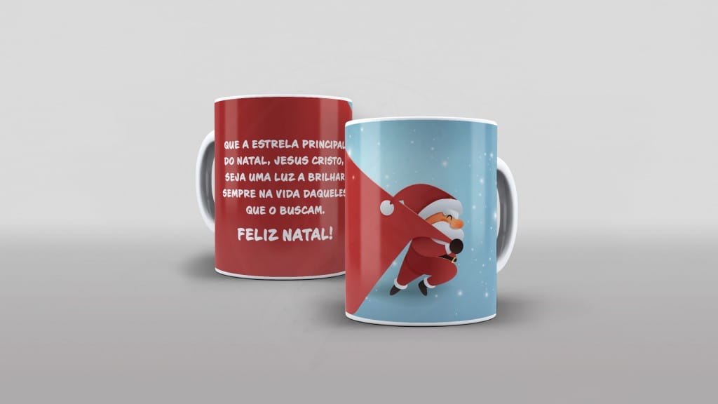 ARTE PARA CANECA QUE A ESTRELA PRINCIPAL DO NATAL-560