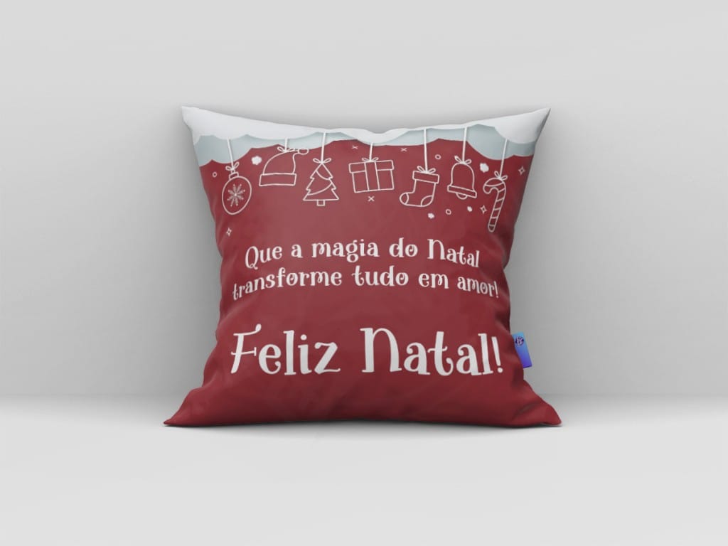 ARTE PARA ALMOFADA - QUE A MAGIA DO NATAL-604