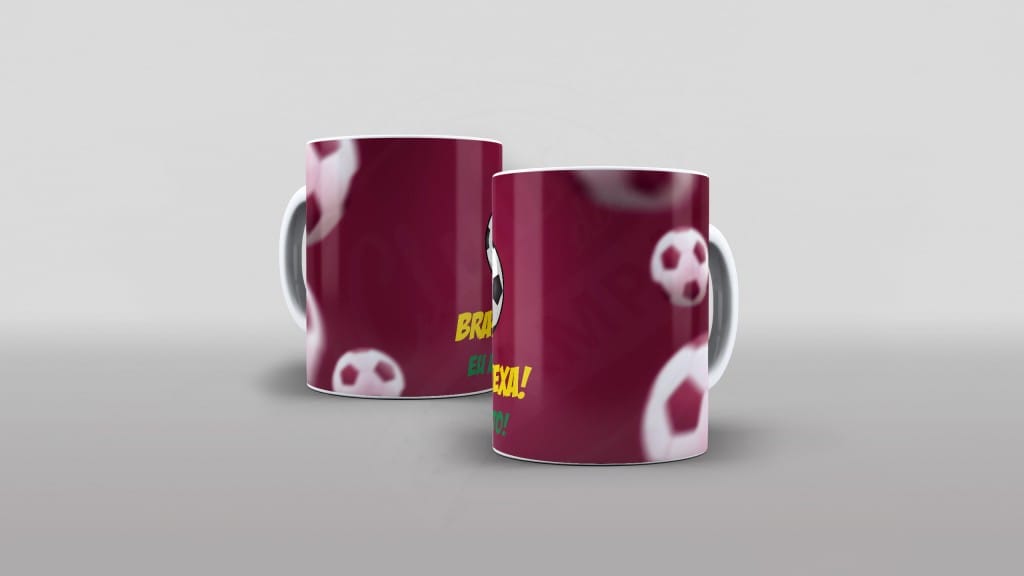 ARTE PARA CANECA BRASIL HEXA EU ACREDITO !-663