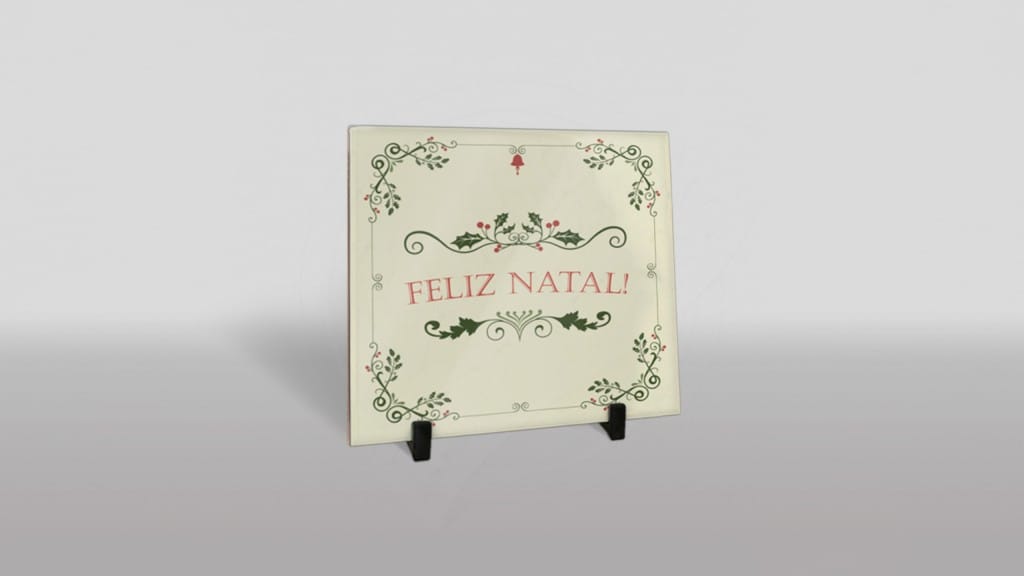 ARTE PARA AZULEJO - FELIZ NATAL - ORNAMENTOS-691