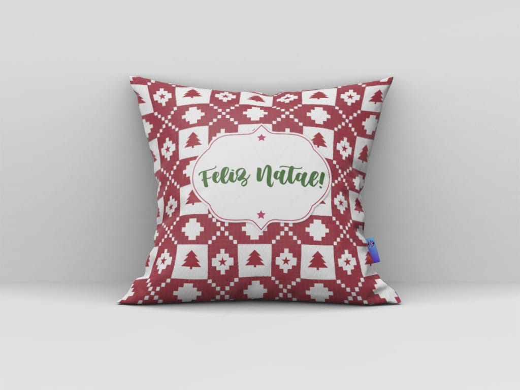 ARTE PARA ALMOFADA - FELIZ NATAL - ESTAMPA NATALINA-693