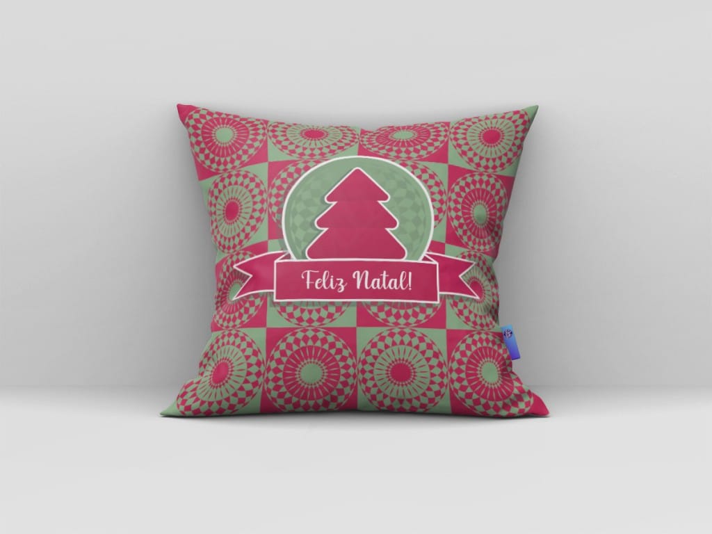 ARTE PARA ALMOFADA - FELIZ NATAL - ESTAMPA NATALINA-698