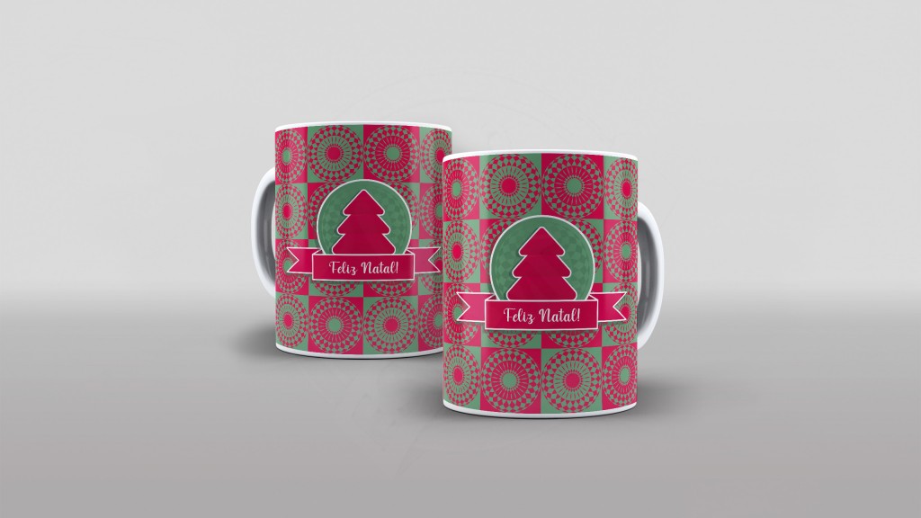 ARTE PARA CANECA - FELIZ NATAL - ESTAMPA NATALINA-701
