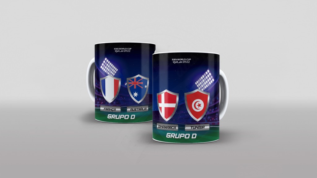ARTE PARA CANECA GRUPO D FIFA WORLD CUP 2022-730