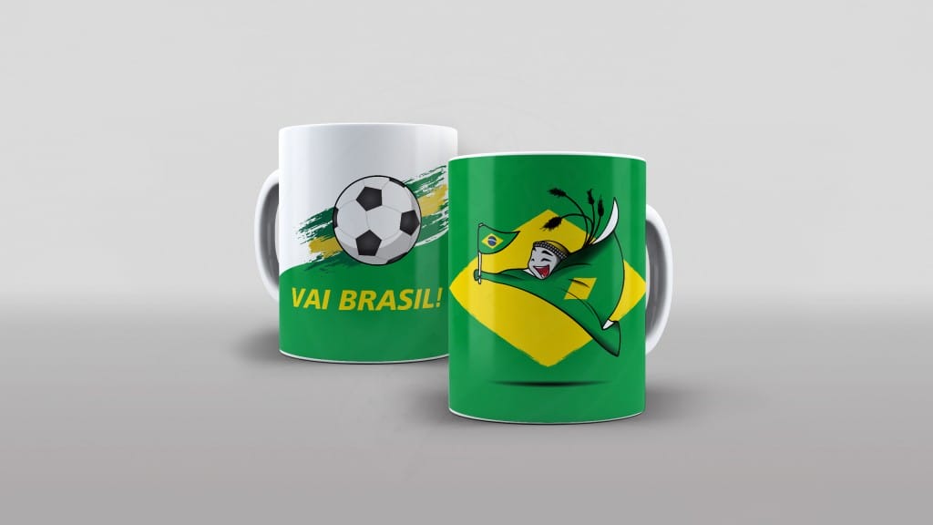 ARTE PARA CANECA VAI BRASIL !-747
