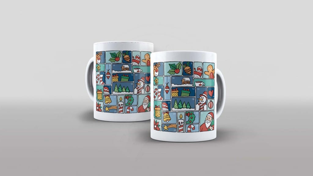 ARTE PARA CANECA CALENDÁRIO NATAL-766