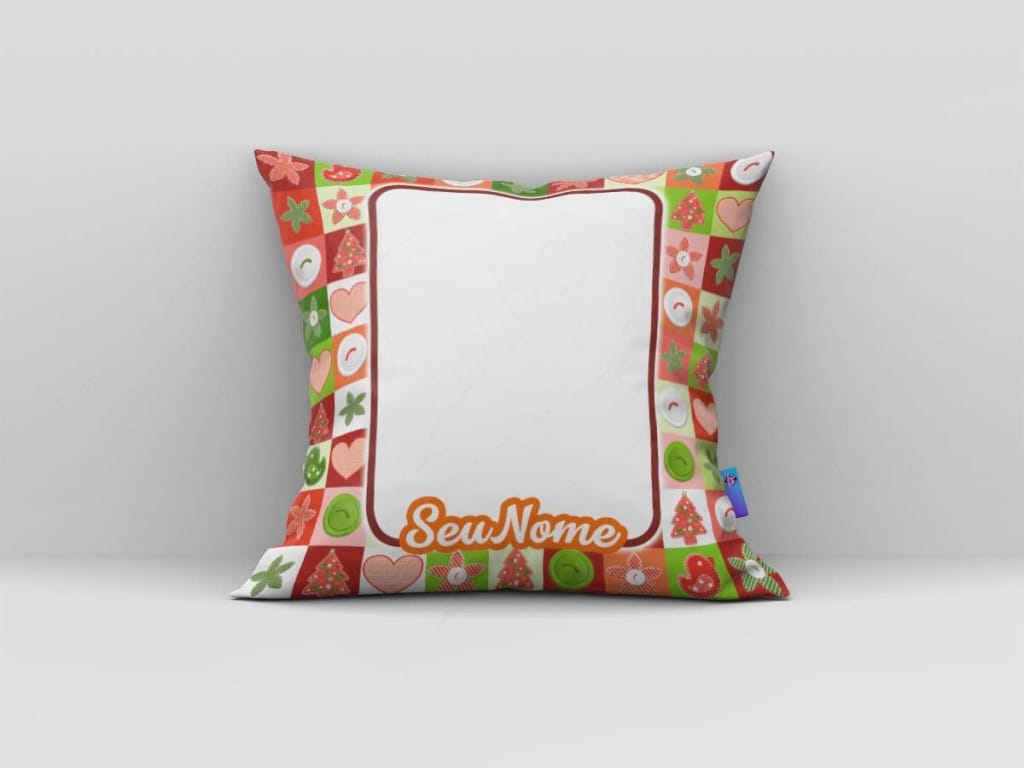 ARTE PARA ALLMOFADA COM FOTO - FELIZ NATAL - ESTAMPA MOTIVO NATALINO-776