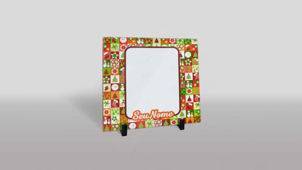 ARTE PARA AZULEJO COM FOTO - FELIZ NATAL - ESTAMPA MOTIVO NATALINO-780