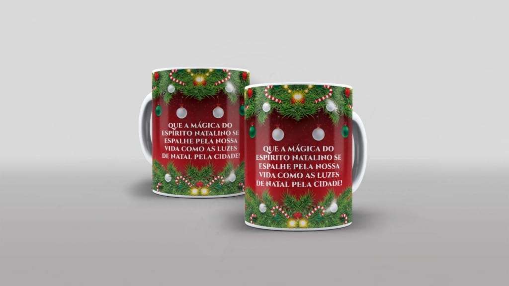 ARTE PARA CANECA -NATAL QUE A MÁGICA DO ESPÍRITO NATALINO-782