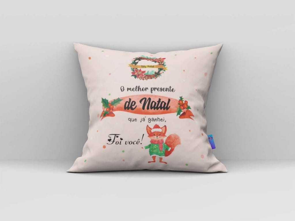 ARTE PARA ALMOFADA O MELHOR PRESENTE DE NATAL QUE JÁ GANHEI FOI VOCÊ-830