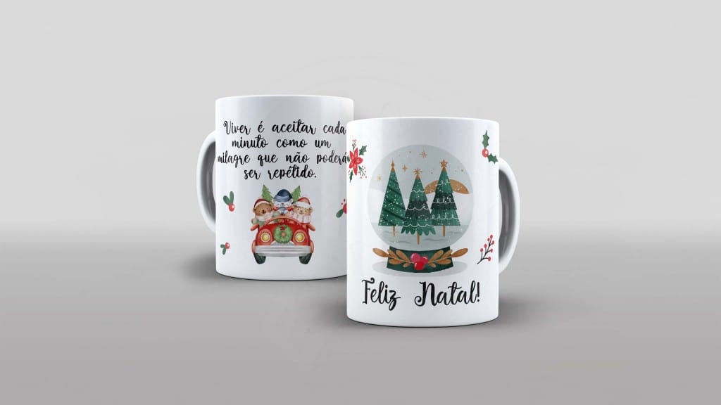 ARTE PARA CANECA - VIVER É ACEITAR CADA MINUTO COMO UM MILAGRE-823