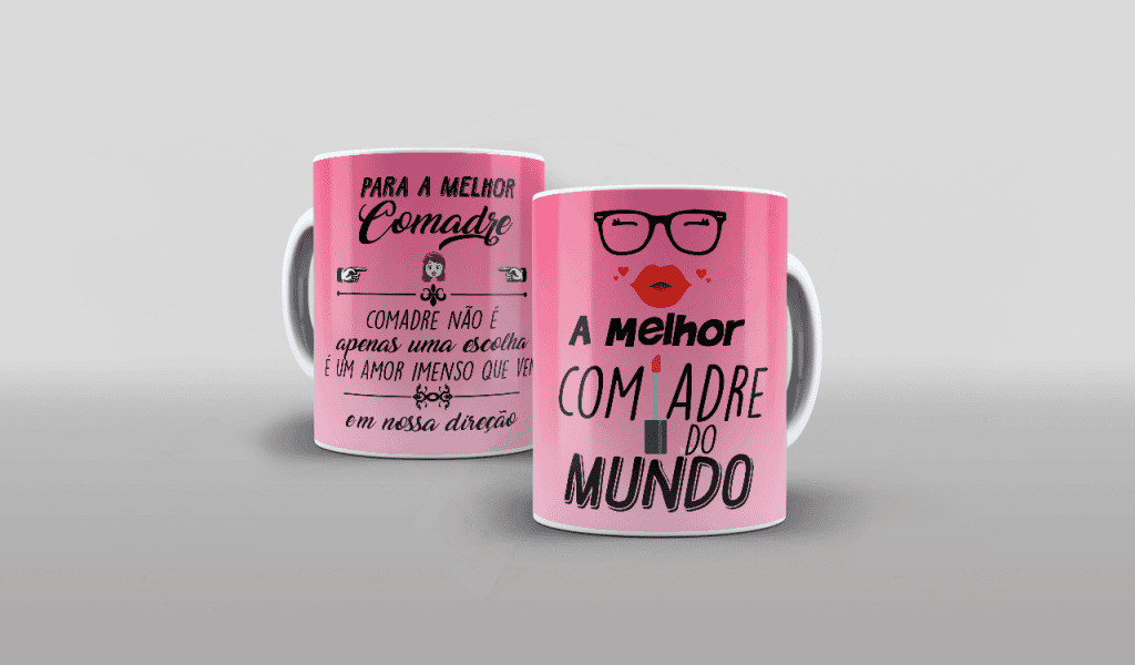 ARTE PARA CANECA - FAMÍLIA - A MELHOR COMADRE DO MUNDO-921