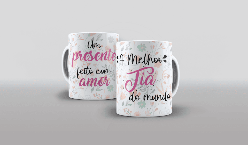 ARTE PARA CANECA - FAMÍLIA - A MELHOR TIA DO MUNDO-923