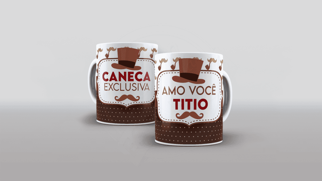 ARTE PARA CANECA - FAMÍLIA - AMO VOCÊ TITIO-926