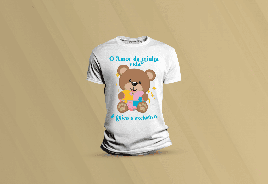 ARTE PARA CAMISETA - MOTIVACIONAL - O AMOR DA MINHA VIDA É ÚNICO E EXCLUSIVO-966
