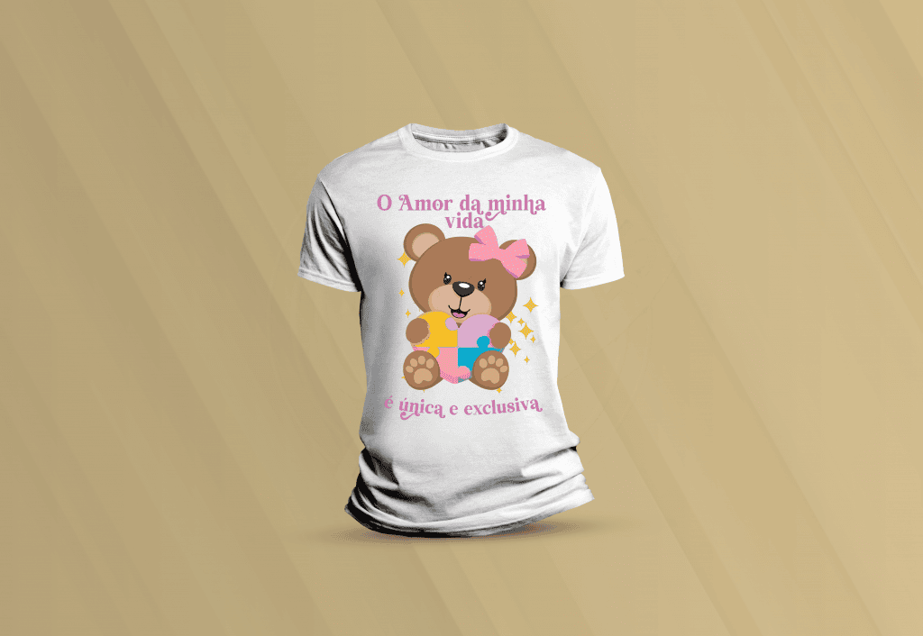 ARTE PARA CAMISETA - MOTIVACIONAL - O AMOR DA MINHA VIDA É ÚNICA E EXCLUSIVA-967