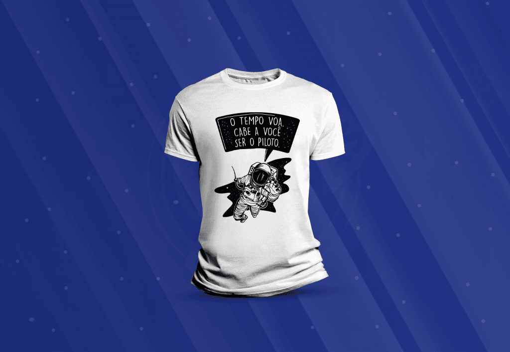 ARTE PARA CAMISETA - MOTIVACIONAL - O TEMPO VOA-968