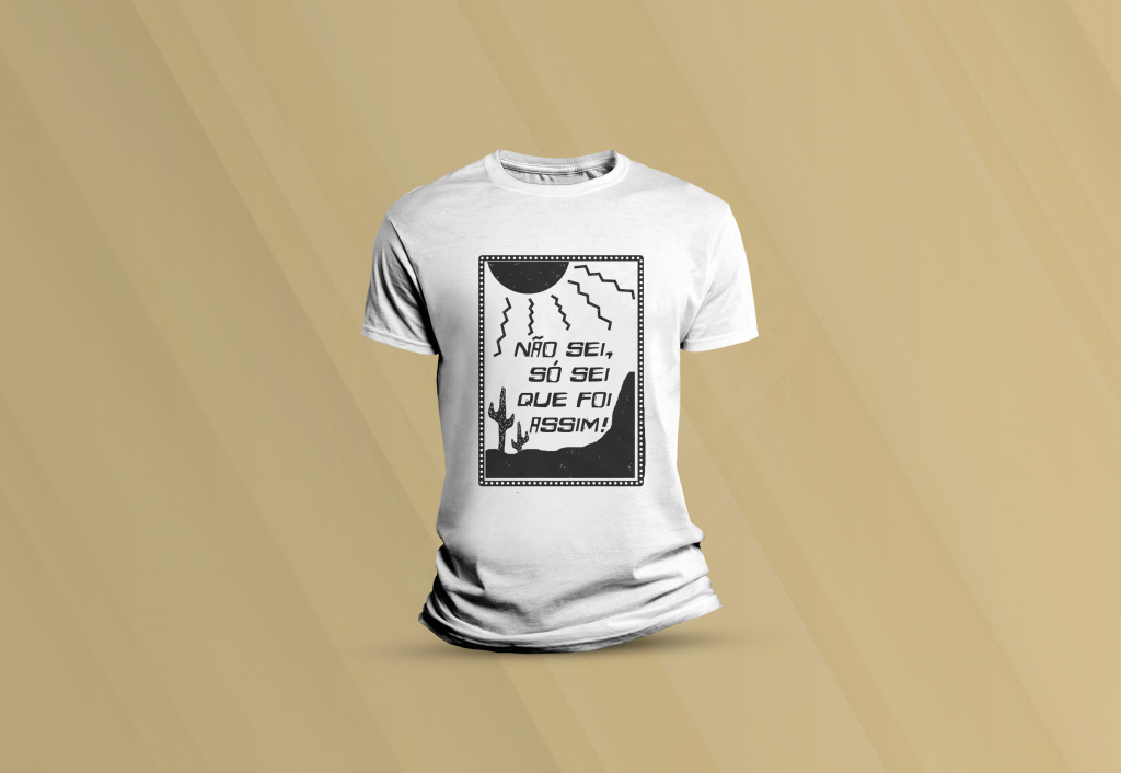 ARTE PARA CAMISETA - HUMOR - NÃO SEI, SÓ SEI QUE FOI ASSIM-997