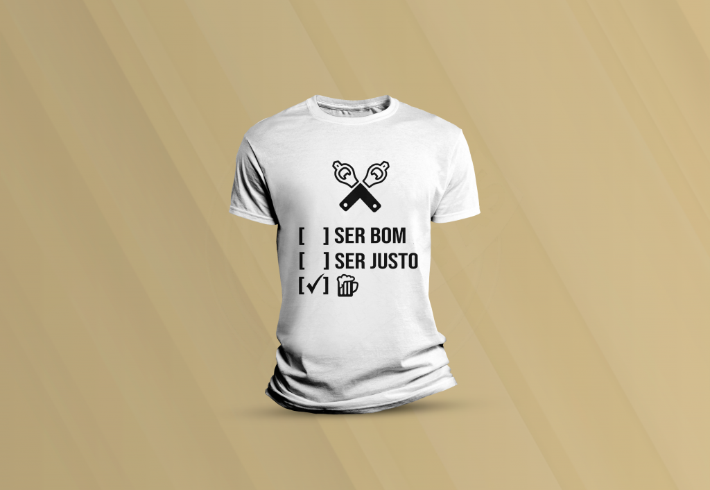 ARTE PARA CAMISETA - HUMOR - SER BOM? SER JUSTO?-6