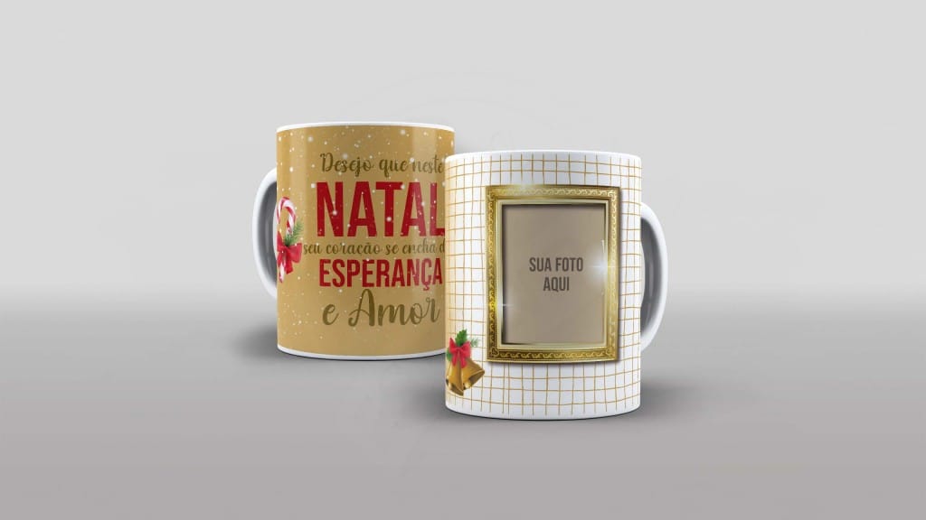 ARTE PARA CANECA COM FOTO - FELIZ NATAL - DESEJO QUE NESTE NATAL SEU CORAÇÃO SE ENCHA DE ES-22