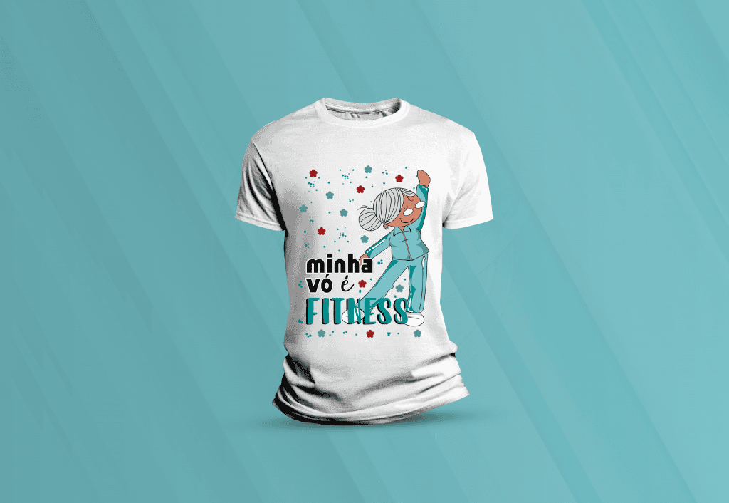 ARTE PARA CAMISETA - FAMÍLIA - MINHA VÓ É FITNESS-29