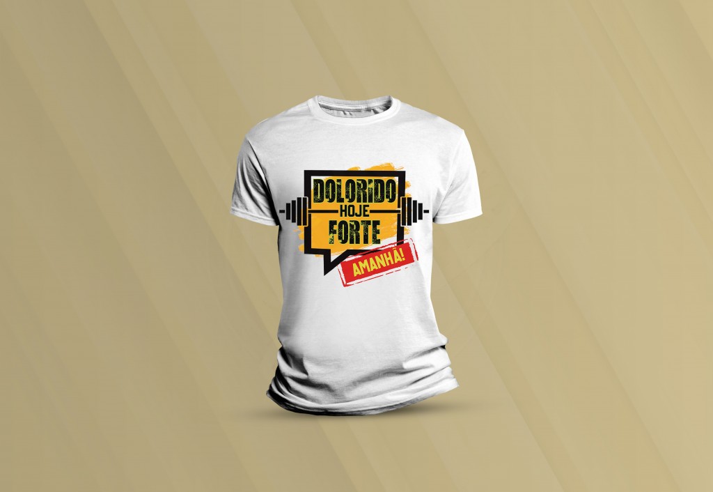 ARTE PARA CAMISETA - ESPORTES - ACADÊMIA - DOLORIDO HOJE FORTE AMANHÃ-32