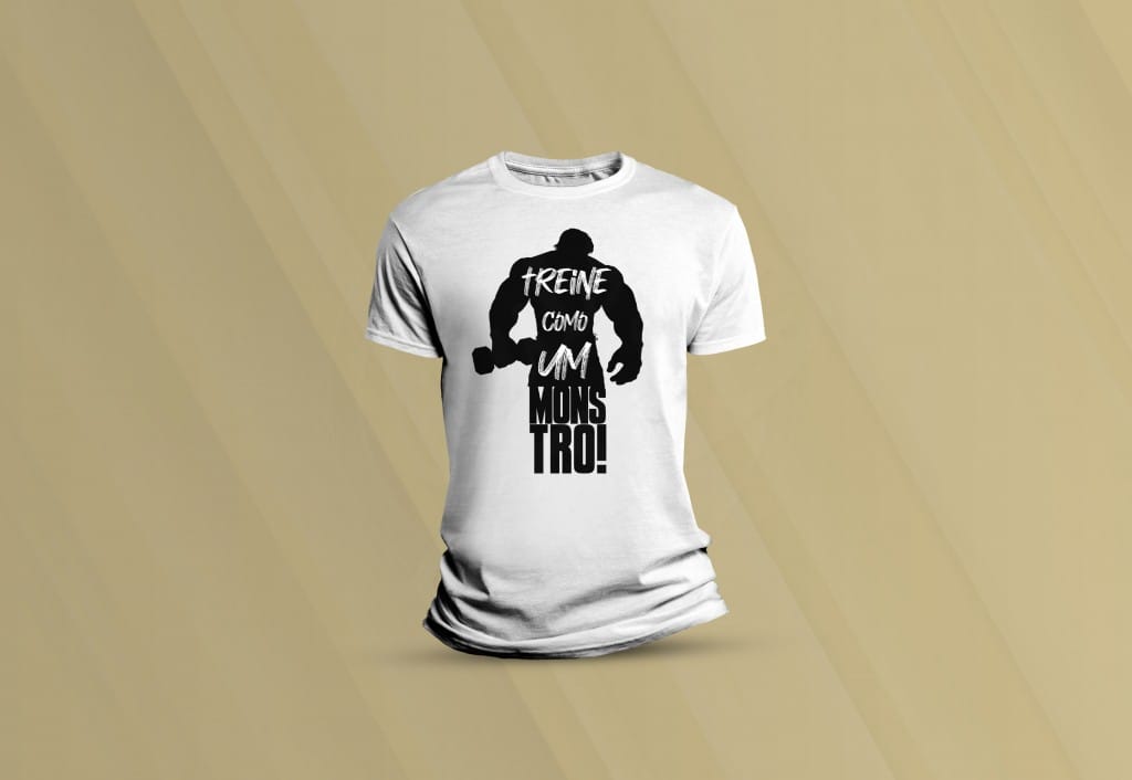 ARTE PARA CAMISETA - ESPORTES - ACADÊMIA - TREINE COMO UM MONSTRO-33