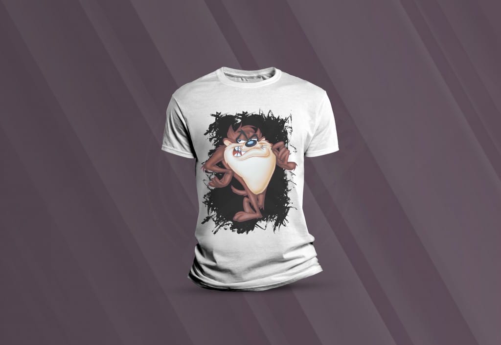 ARTE PARA CAMISETA - DESENHOS - TAZ-43