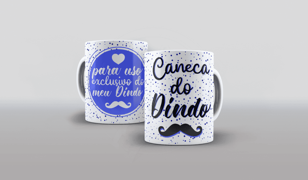 ARTE CANECA  -CANECA DO DINDO - ESTAMPA PARA CANECA-45