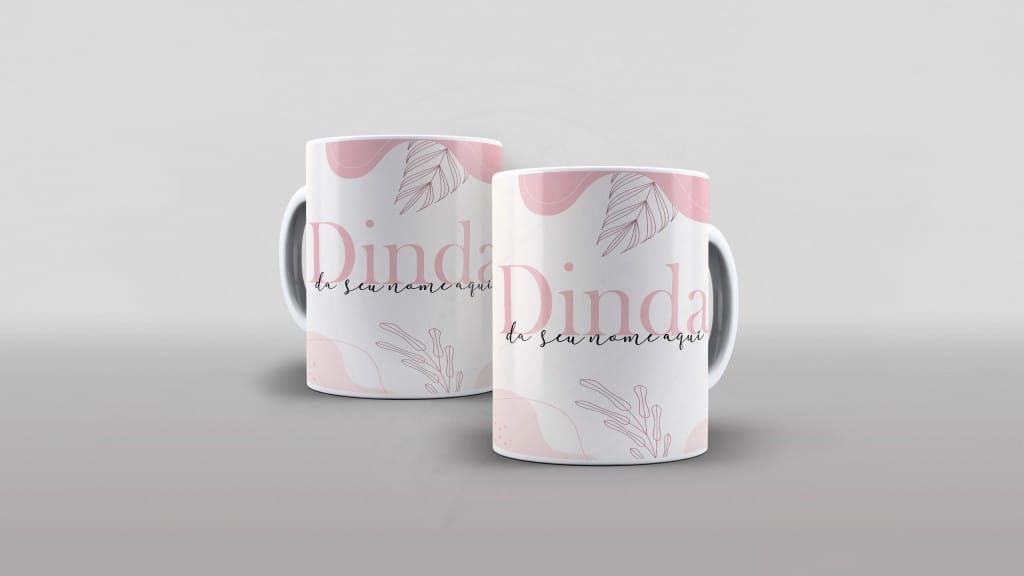 ARTE DINDA ROSA - ESTAMPA PARA CANECA-108