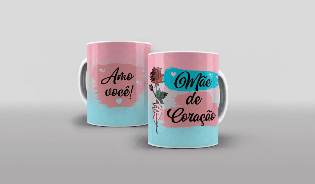 ARTE A MÃE DE CORAÇÃO - ESTAMPA PARA CANECA-125