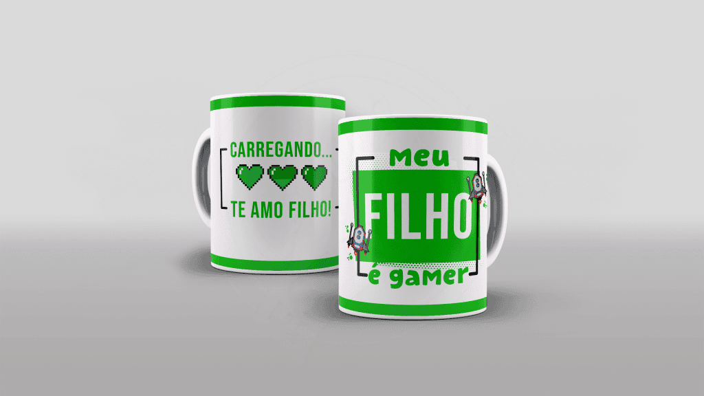 ARTE CANECA - MEU FILHO É GAMER - ESTAMPA PARA CANECA-136