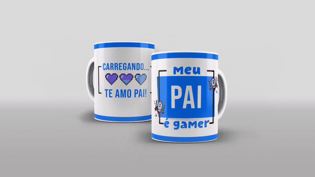 ARTE CANECA - MEU PAI É GAMER - ESTAMPA PARA CANECA-139