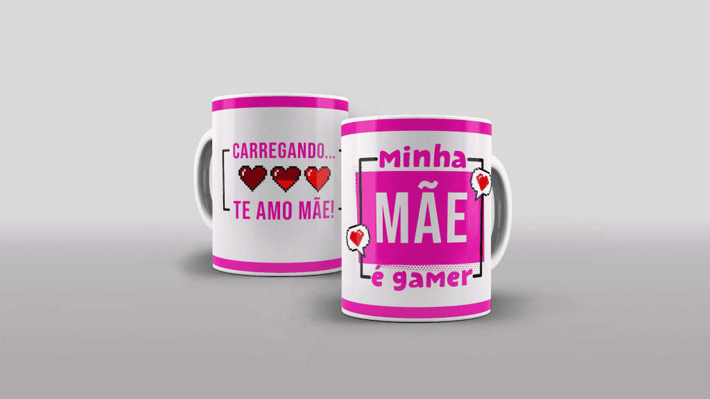 ARTE CANECA - MINHA MÃE É GAMER - ESTAMPA PARA CANECA-142