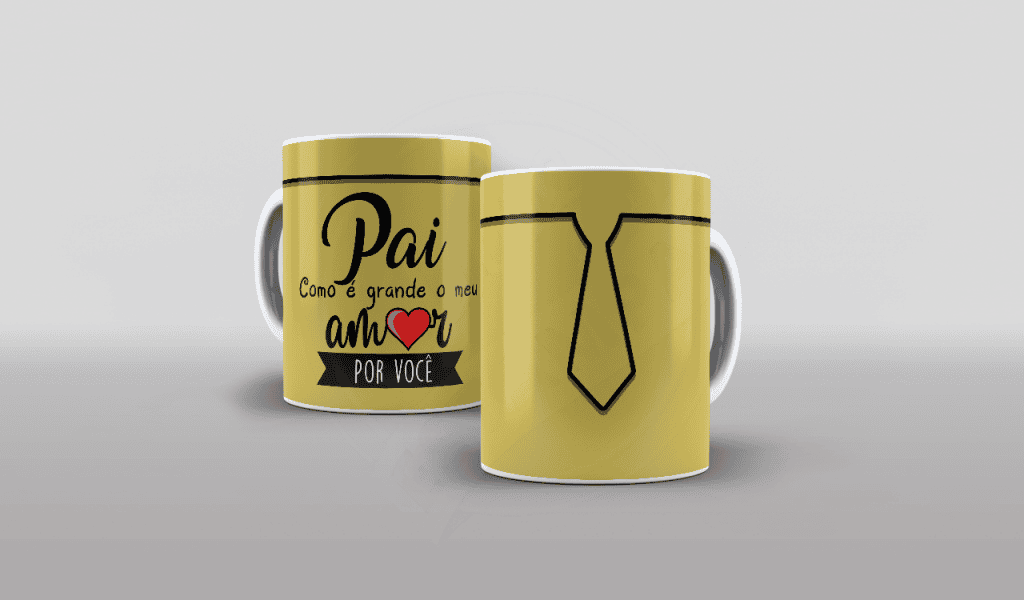 ARTE PAI COMO É GRANDE O MEU AMOR - ESTAMPA PARA CANECA-155
