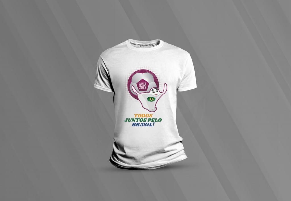 ARTE PARA CAMISETA - COPA DO MUNDO - TODOS JUNTOS PELO BRASIL-197