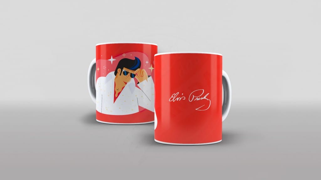 ARTES PARA CANECAS - BANDAS/MÚSICA - ELVIS PRESLEY - ELVIS 001-278