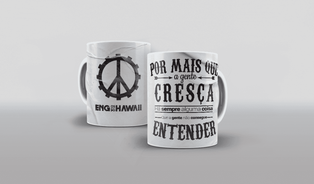 ARTES PARA CANECAS - BANDAS/MÚSICA - ENGENHEIROS DO HAWAII - POR MAIS QUE A GENTE CRESÇA-281