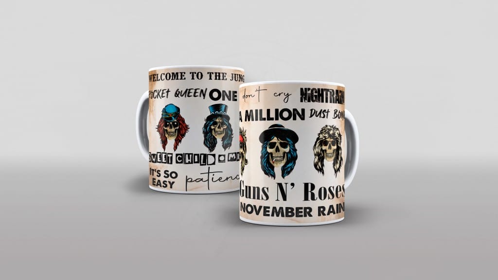 ARTES PARA CANECAS - BANDAS/MÚSICA - GUNS N ROSES 01-284