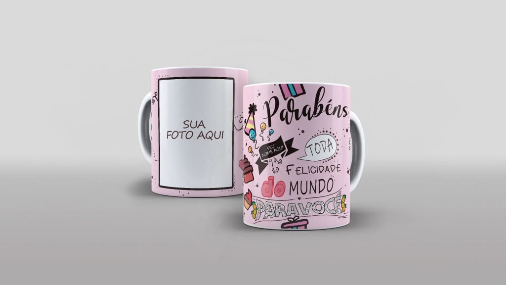 ARTES PARA CANECAS COM FRASES - TODA FELICIDADE DO MUNDO-315