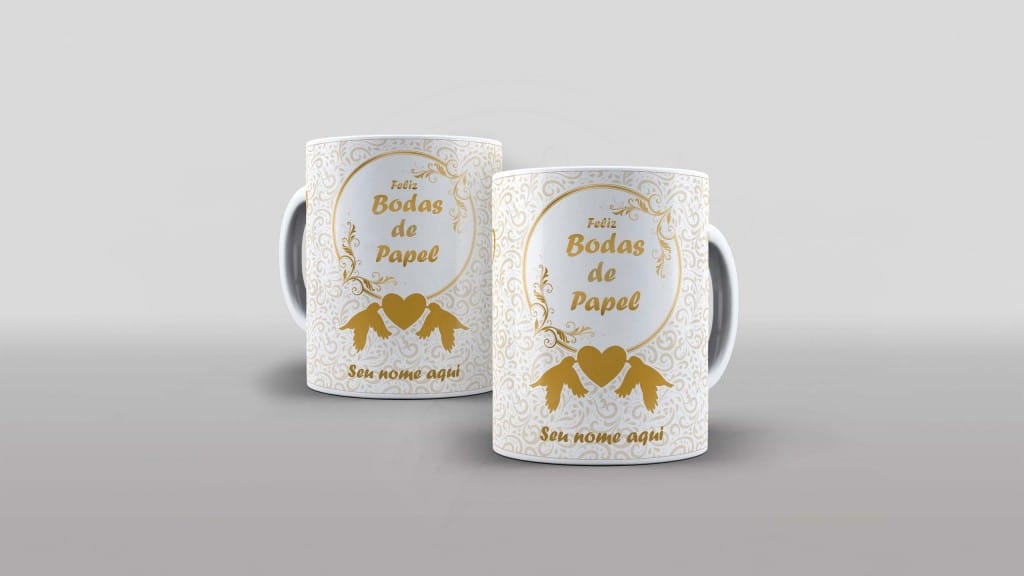 ARTES PARA CANECAS - DATAS COMEMORATIVAS - BODAS DE PAPEL-332