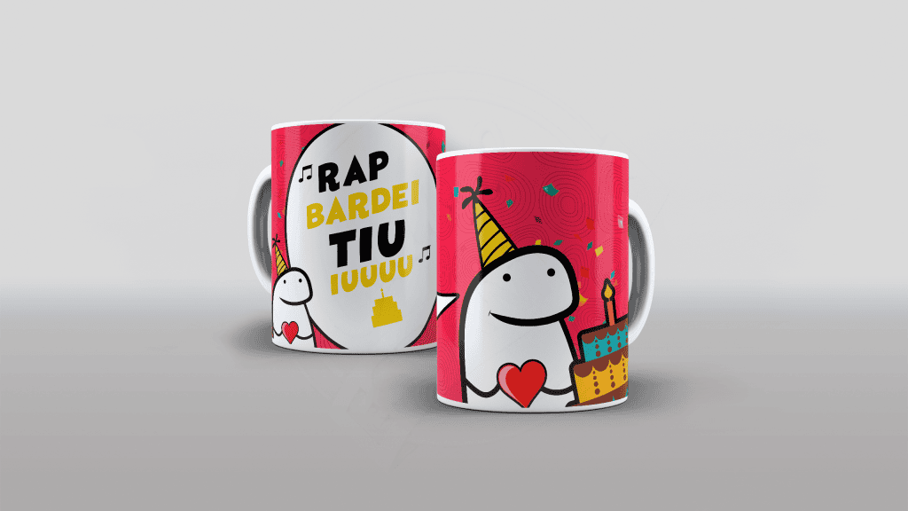 ESTAMPA PARA CANECA - FLORK - RAP BARDEI TIU IU-337