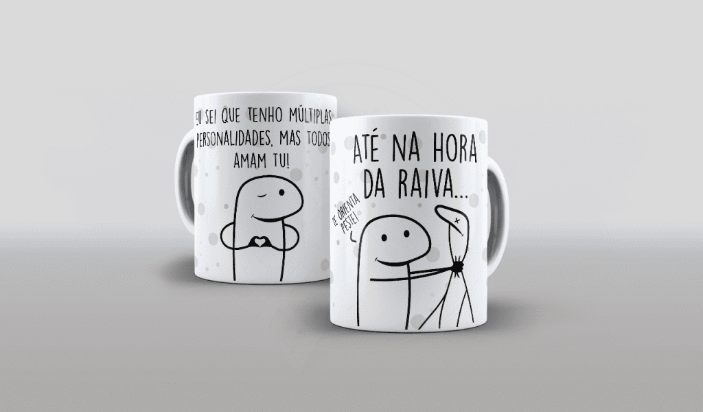 ESTAMPA PARA CANECA - FLORK - ATÉ NA HORA DA RAIVA-355