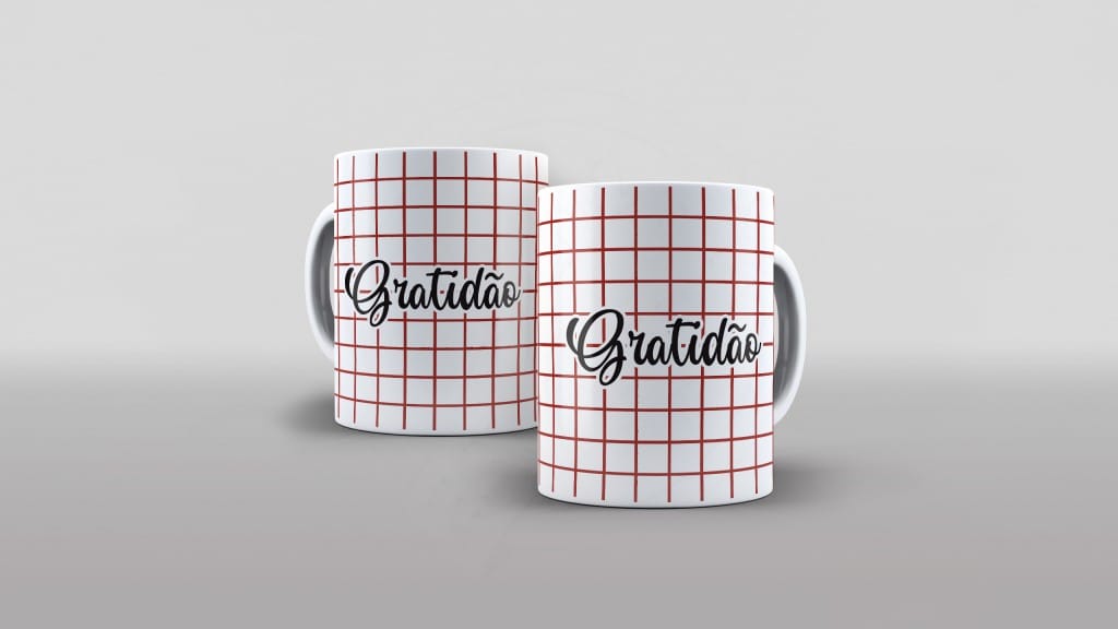ESTAMPA PARA CANECA - GRATIDÃO-486