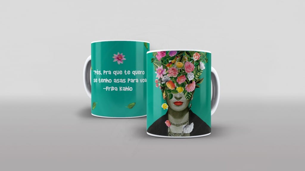 ESTAMPA PARA CANECA - PÉS, PRA QUE TE QUERO SE TENHO ASAS PARA VOAR-493