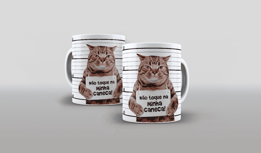 ESTAMPA PARA CANECA - NÃO TOQUE NA MINHA CANECA-508