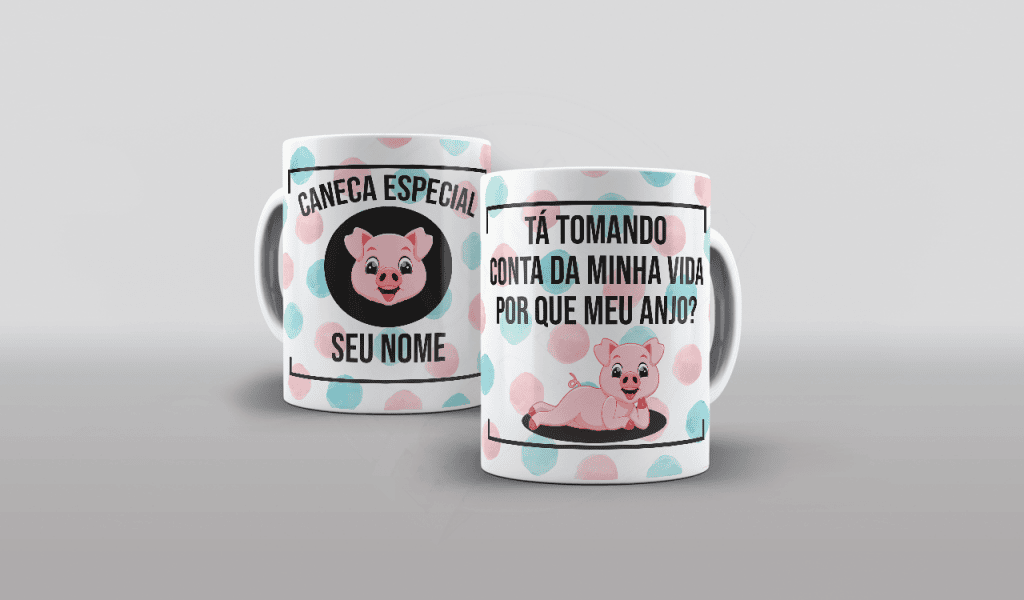 ARTE PARA CANECA COM NOME - TÁ TOMANDO CONTA DA MINHA VIDA PORQUE MEU ANJO-519