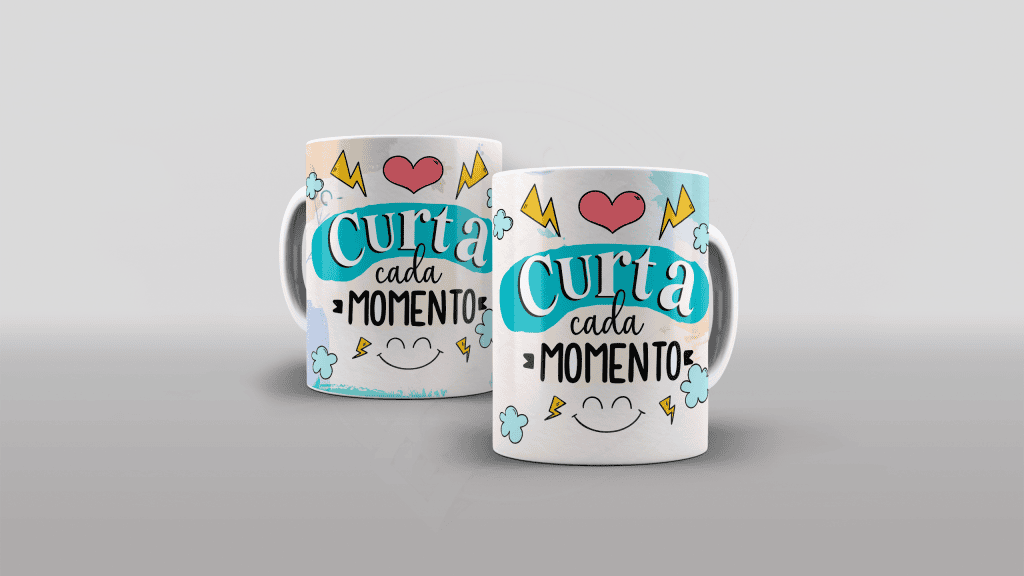 ESTAMPA PARA CANECA - CURTA CADA MOMENTO-544