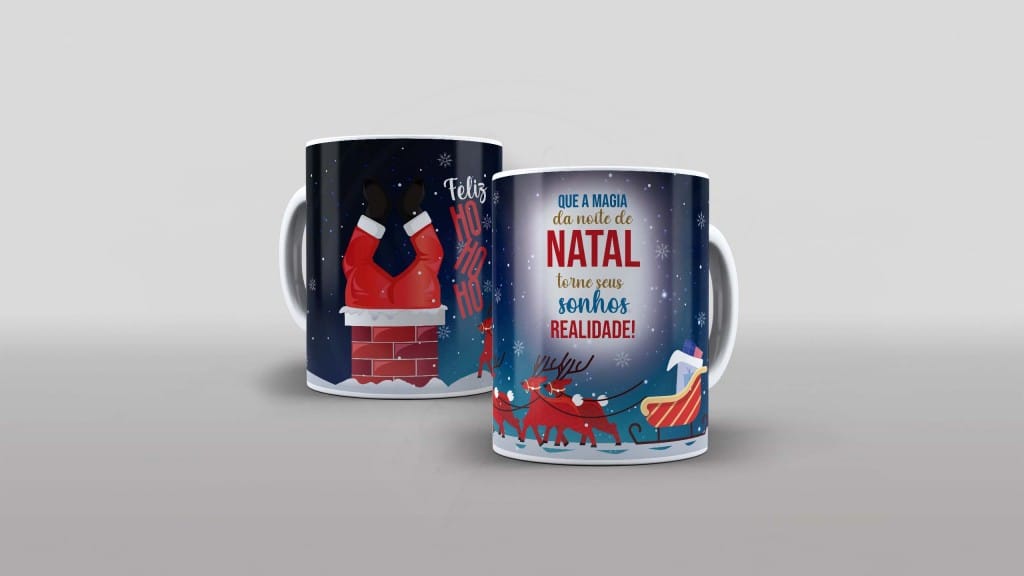 ARTE PARA CANECA - QUE A MAGIA DA NOITE DE NATAL TORNE SEUS SONHOS REALIDADE-552